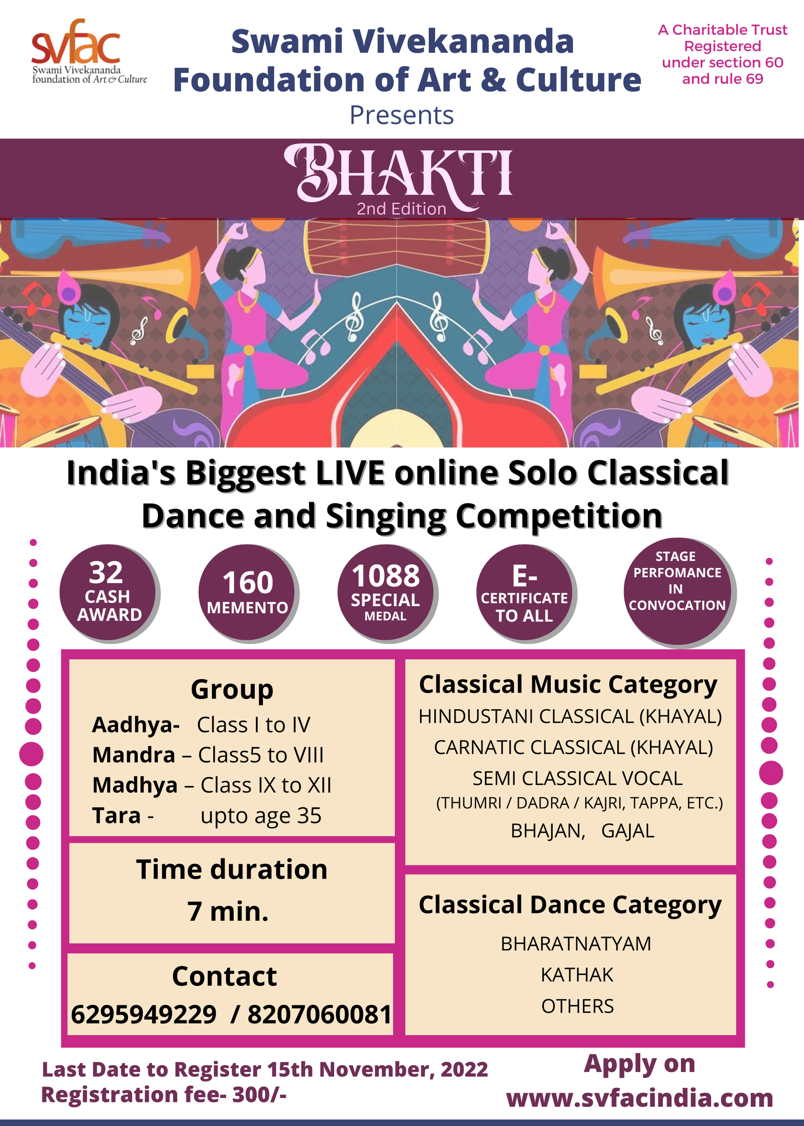 BHAKTI Online Solo Classical Dance & Music Competition 2022