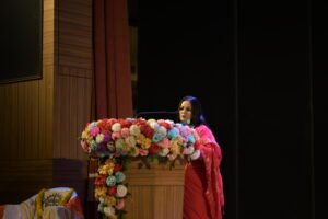Festival Director Debopama Mukhopadhyay (Rabindra Nritya and Manipuri dance Practitioner) at VIVEK DANCE FESTIVAL 2026 of Swami Vivekananda foundation of Art and Culture