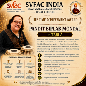 Pandit Biplab Mondal- life Time Achievement in Tabla
